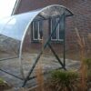 Fietsoverkapping BF1000 - AANBIEDING 6 Overkapping boogmodel, stalen frame en transparante kap van polycarbonaat
